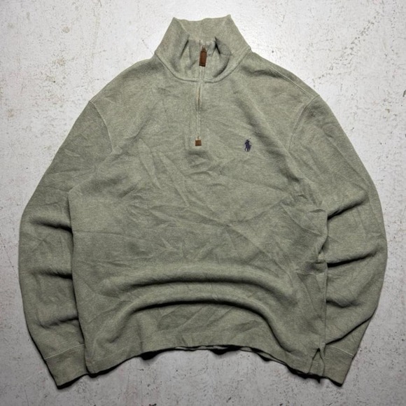 Other - vintage polo ralph lauren quarter zip knit sweater